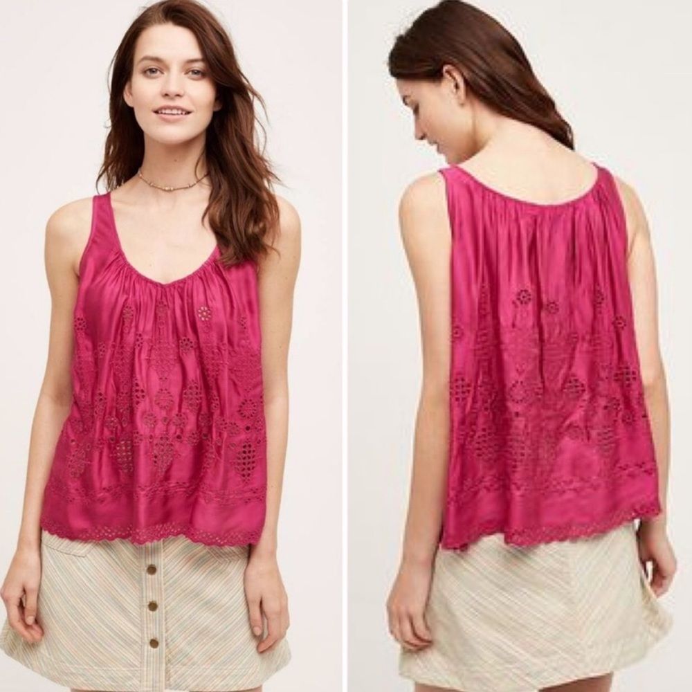 ANTHROPOLOGIE Vanessa Virginia Sadie Swing Top Size 4